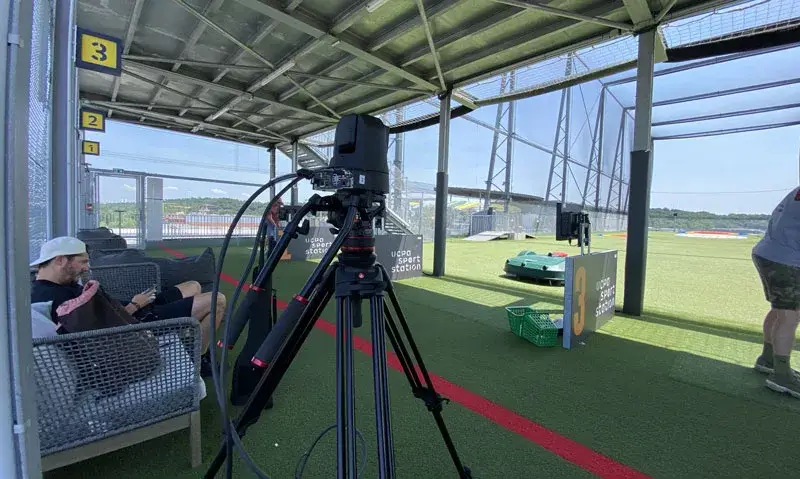 Caméra de tournage à l'UCPA Sport Station